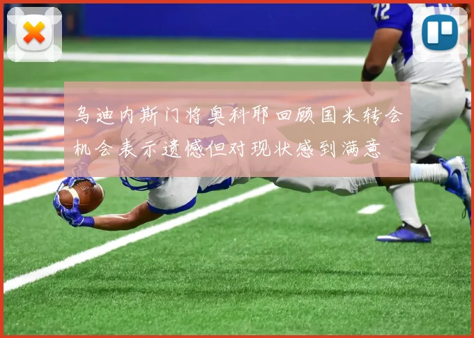 乌迪内斯门将奥科耶回顾国米转会机会表示遗憾但对现状感到满意
